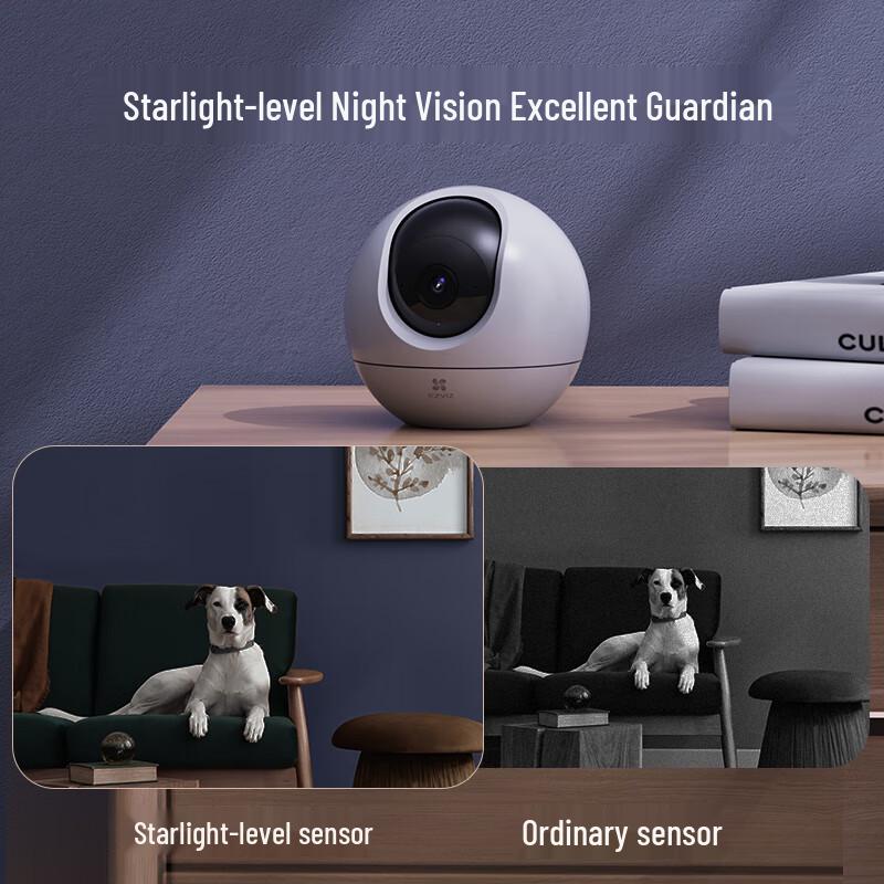 EZVIZ C6C Starlight Enhanced 2K 4MP Wi-Fi PTZ Security Camera (CN Version)