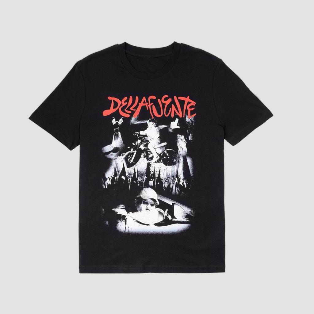 Dellafuente Graphic T-shirt Streetwear Men Women Oversized Y2k Tee Casual Comfort Cotton Loose Female Male Clothing Hip Hop Tees