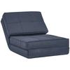 Floor Sofa Foldable Sleeper Chair Floor Chair 5-Level Adjustable Folding Chair Sofa Bed Sofa Bed Single Sofa Blue 61 X 73 X 58 Cm