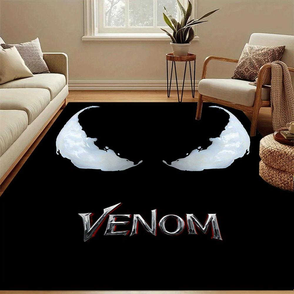 1pz Tappeto Area Tappeto Venom, Camera da Letto e Sala Giochi Durevole, Resistente alle Macchie e Facile da Pulire, Soggiorno