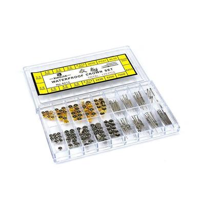 Uhrenzubehör: Verpackter Kronenkleber, Uhrenaufzugswelle, Reparaturteile, Kupfer, Gold- & Silberkronen für mehrere Modelle