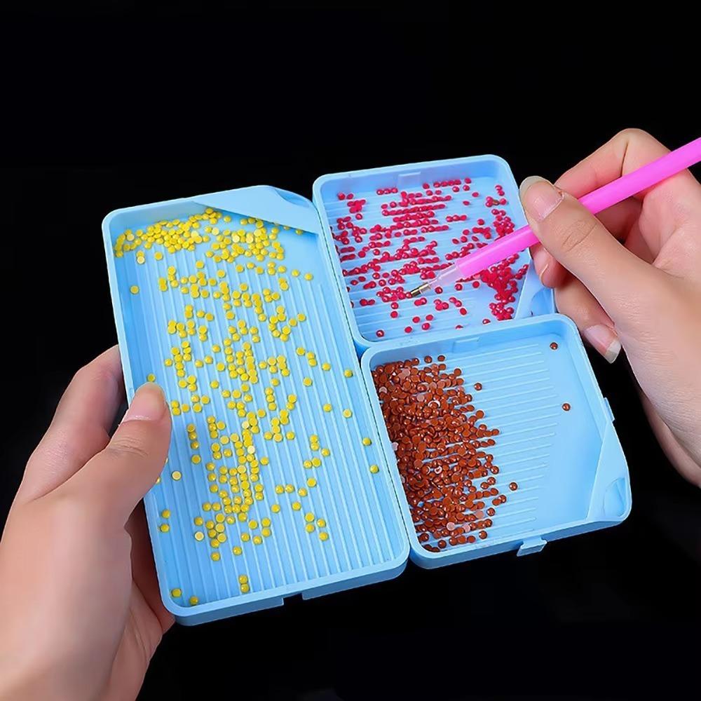 DIY Craft Diamond Painting Tray Embroidery Drill Storage Container for Nail Art