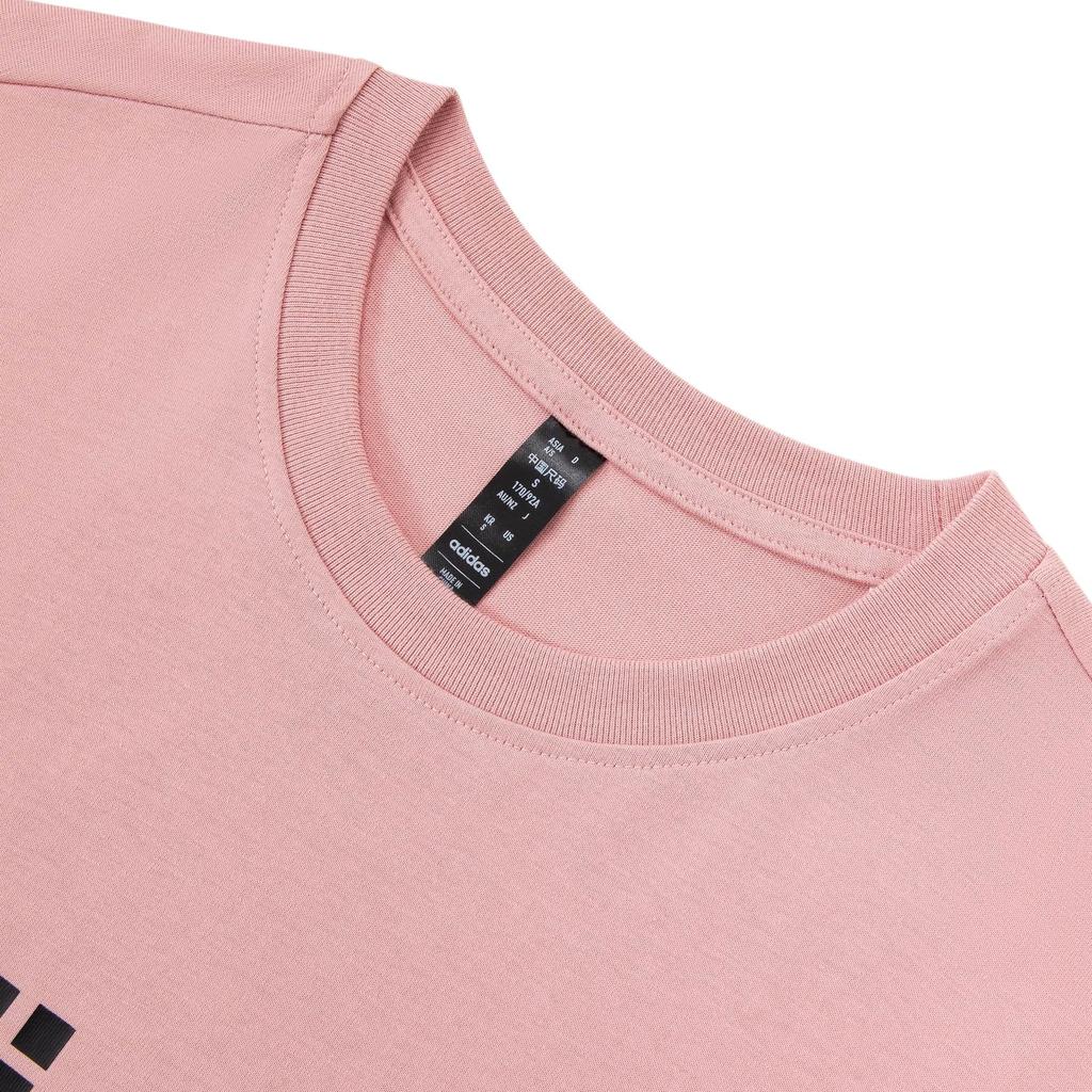 Adidas Big Linear Logo Tee Unisex Tops Miracle-Purple Pink JP1771
