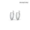 Swarovski Rhodium Hoop Earrings 5562126
