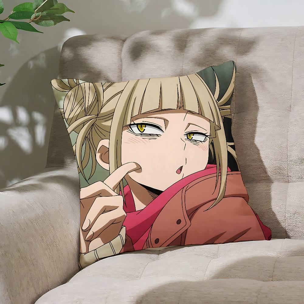Cute Anime-Himiko TogaS Customizable Square Pillowcases, Stylish And Soft, Perfect For Beds, Cars, And Sofas.