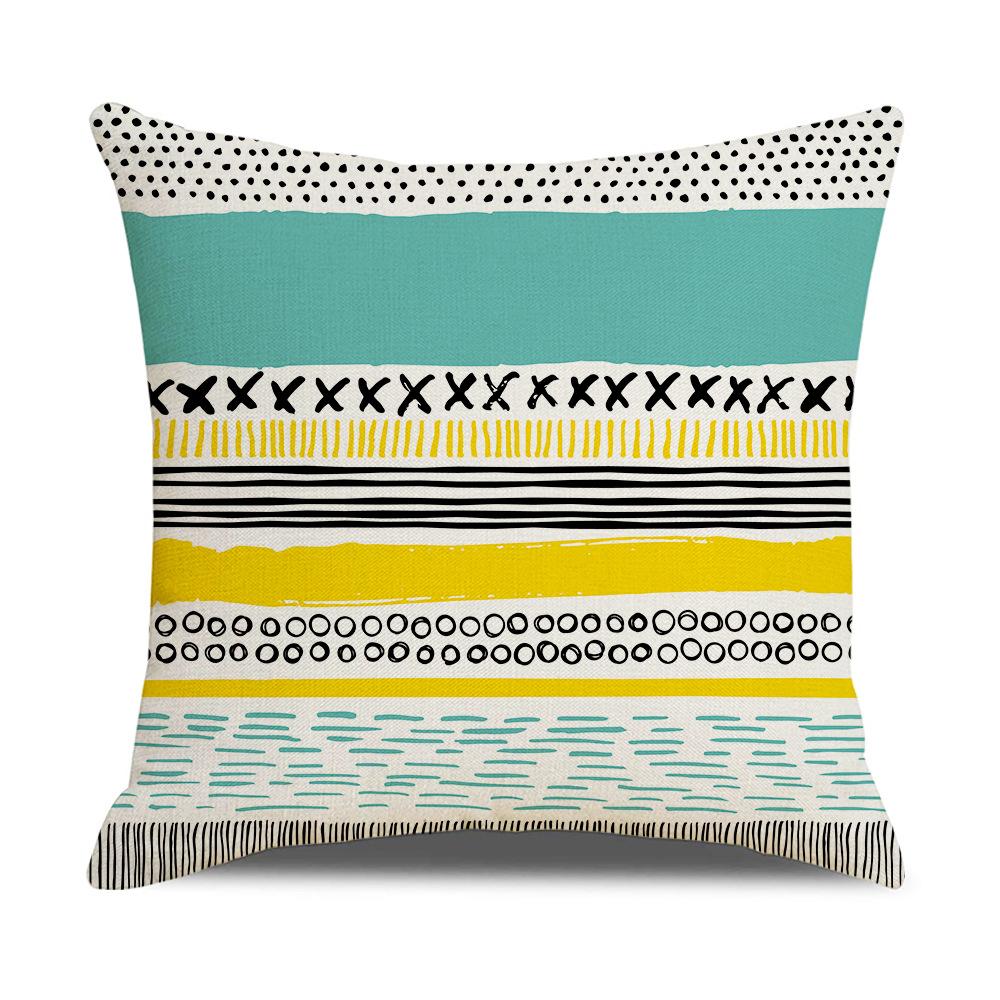 Ins Style New Dream Catcher Linen Sofa Pillow Cover Feather Digital Print Cushion Cover
