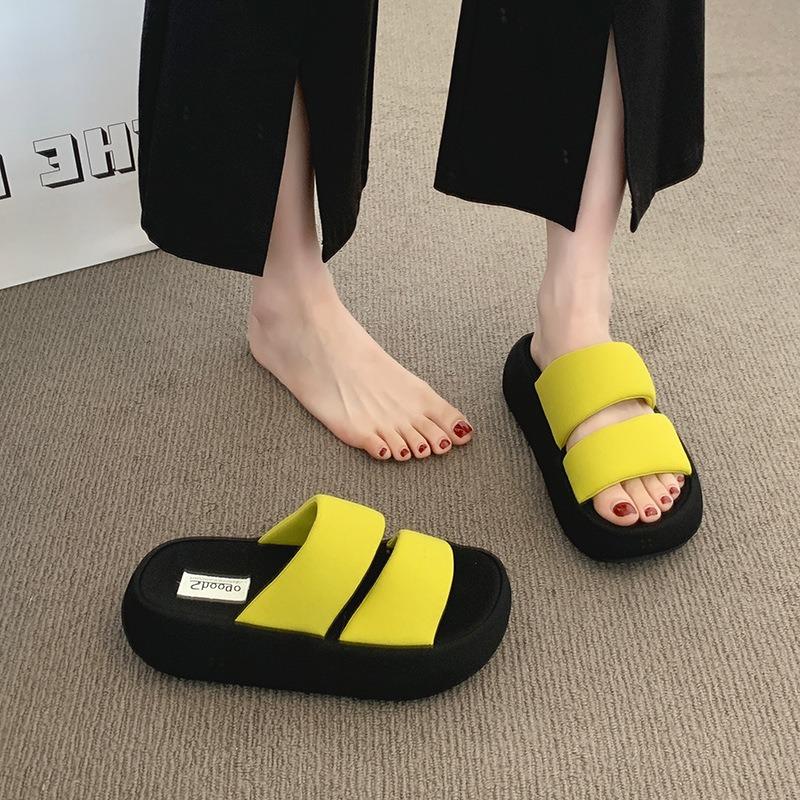 Platform Slippers Women Wear Summer New Platform Slippers Casual Fashion Fairy with Skirt Beach Slippers