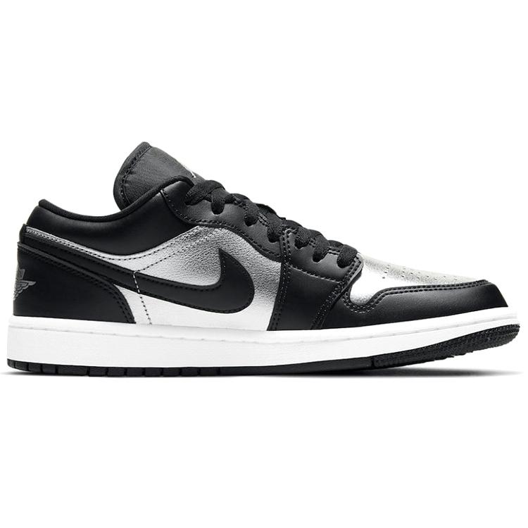 New JORDAN 1 Low Se Black Metallic Silver Women's DA5551-001