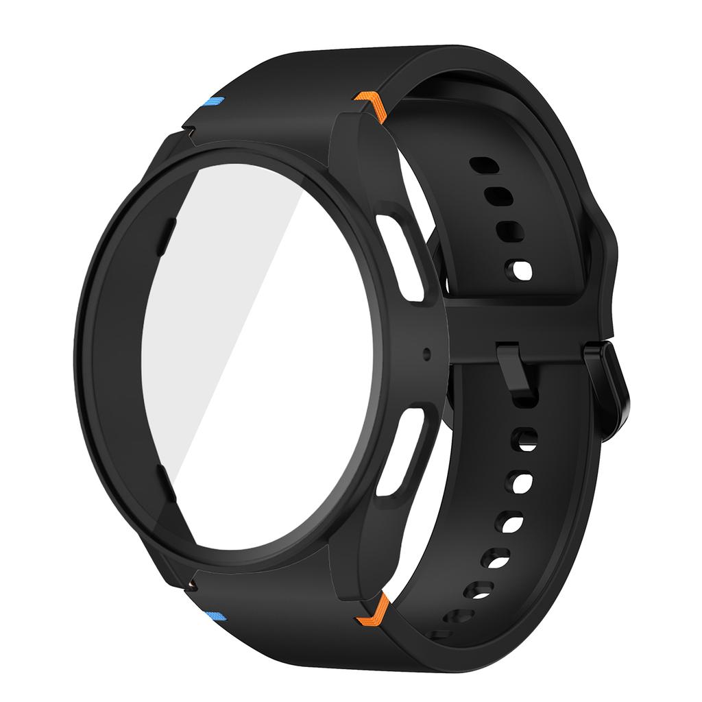 Silikonarmband für Samsung Watch 7 6 5 4 40mm 44mm 5Pro 45mm Armband Mit Hülle Displayschutz Bumper Abdeckung für Handgelenkschmuck