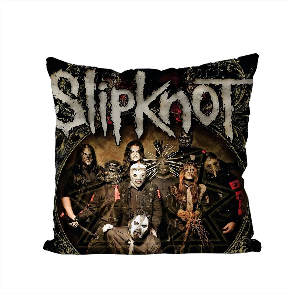 

Band SSlipknot Pillow Case For Car Sofa Decorative Home Doublesided Print Plush Square Throw Pillow Cushion Cover 30x30cm
