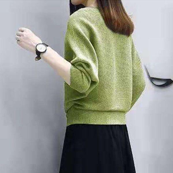 Elegant Women's Two-Piece Set: Loose Knit Sweater & High-Waisted Skirt for Autumn/Winter