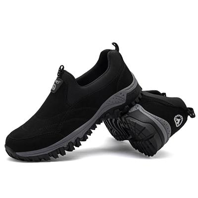 Fashion Mens Sneakers Men Loafers Outdoor Athletic Shoes Faux Suede Non- Slip Rubber Male Walking Shoes Soft Mans Footwear Big Size 46