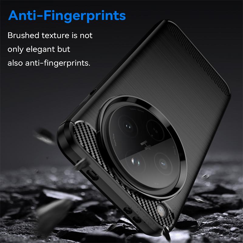 For OPPO Find X8 Case Cover OPPO Find X8 Capas Armor Silicone Bumper Back Shockproof Soft TPU Carbon Fiber Fundas OPPO Find X8