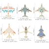 Military Aircraft Pin Set Enamel Badge Collectible Souvenir Backpack Decor Fan Gift Warplane Brooch Jet Accessory