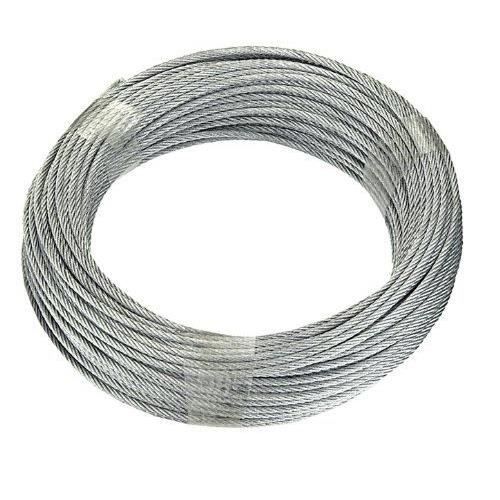 Connex DY2701385 Câble d'acier avec âme en fibres textiles Galvanisé 20 m x 4 mm