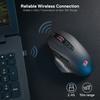 Redragon M656 Gainer Wireless Gaming 4000 DPI 7 programmable Red LED dedicated software Black Mouse, 2.4GHz, DPI, 5-level adjustment, buttons,