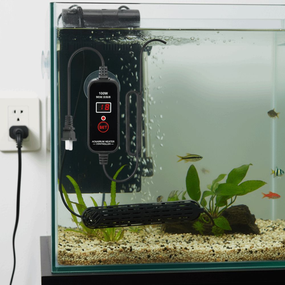 15-34°C Akwariowy Grzałka Zanurzeniowa Regulowana Mini Grzałka Akwariowa Grzałka do Akwarium dla Żółwi Akwarium