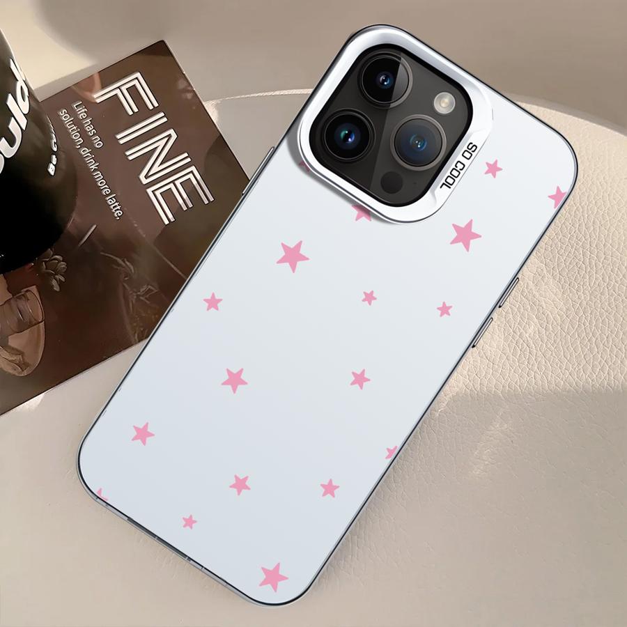 Phone Cover Case for iPhone 17 Pro Max 14 Plus 11 13 Air 12 Pro 16 15 Cute Simple Stars