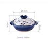 Ceramic Casserole Japanese Clay Soup Pot Hand Painted Arabesque Cookware Stew Pot Kitchen Home Small Saucepan Cooking Supplies
