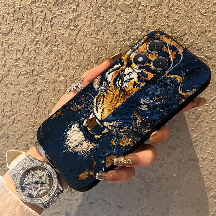 Funda Phone Cover Case for Honor X7 X8 200 400 Lite 70 Magic5Lite X6 X9a 8X 90 X5b Cool Cartoon Tiger Lion