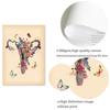 Floral Woman Anatomy Print Wall Art Midwife Gift Gynecologist Medical Education Poster Canvas Painting Pictures for Living Room