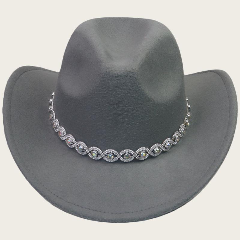 Men and Women Jazz Top Hat Party Festival Stage Performance Simple Top Hat Premium Wool Hat Western Cowboy Hat