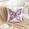 Flower Pillow Cover Towel Embroidered Sofa Throw Pillow Cover Decorative Square Cushion Case for Sofa Bedroom 45x45 Pillowcase