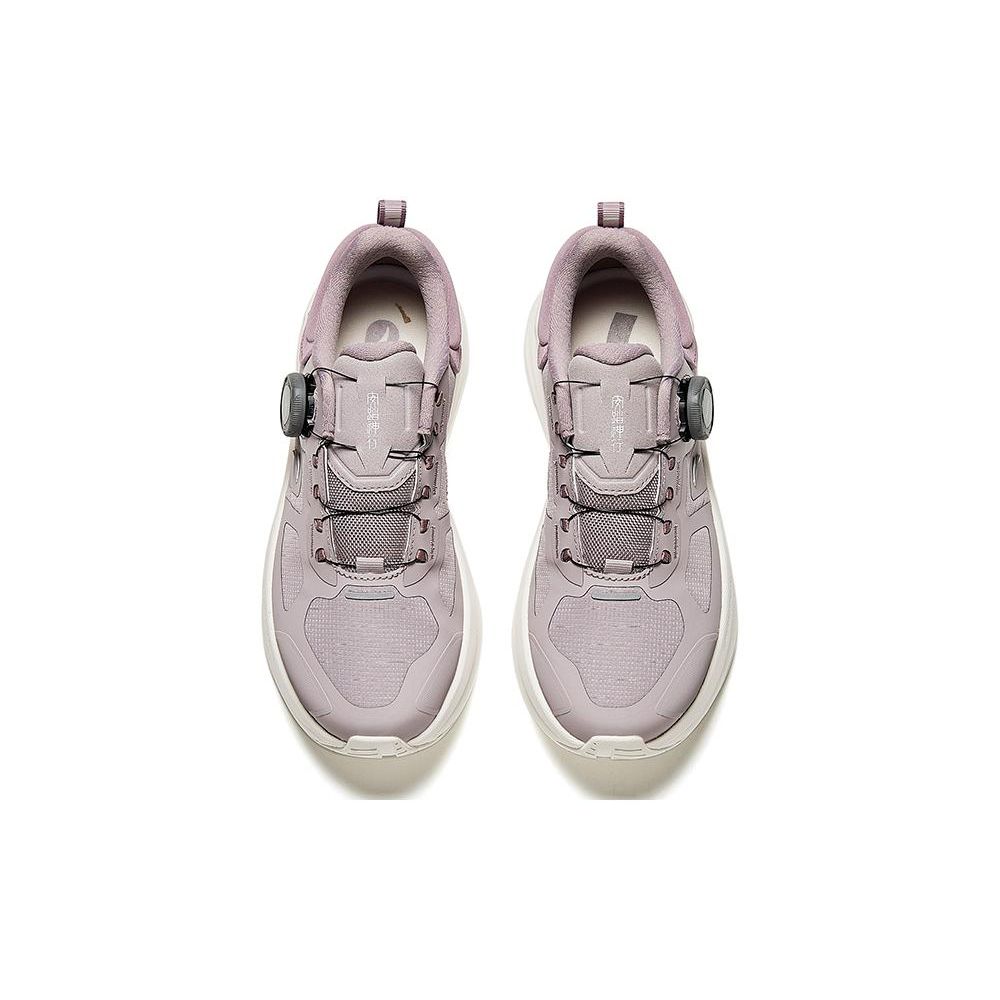 Anta Comfortable Round Toe Shock Absorbing Non-Slip Low-Top Lifestyle Shoes Women sneakers Purple 122417711-5