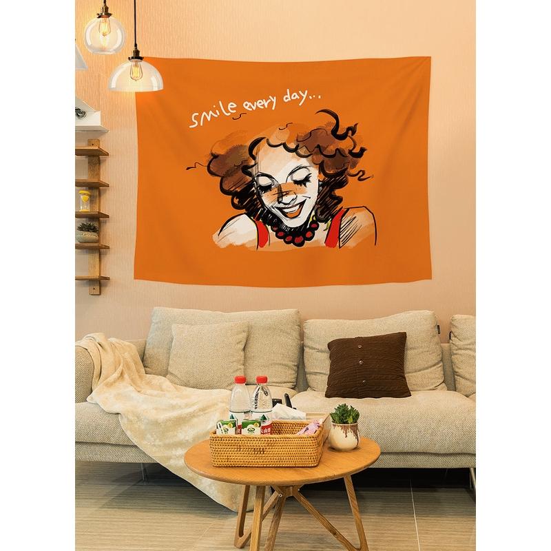 Wandteppich Hänge Stoff Cartoon Animation Hintergrund Netz Rot Zimmer Schlafzimmer Nachttisch Dekoration