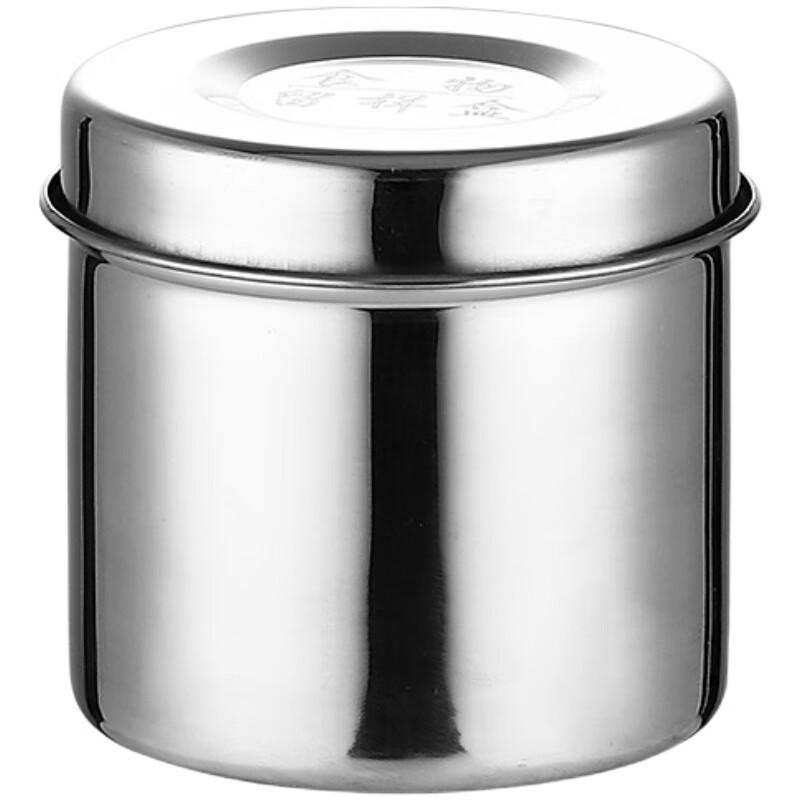 304 Edelstahl Lebensmittelproben-Gläser mit Deckel, 8cm (10er-Pack)