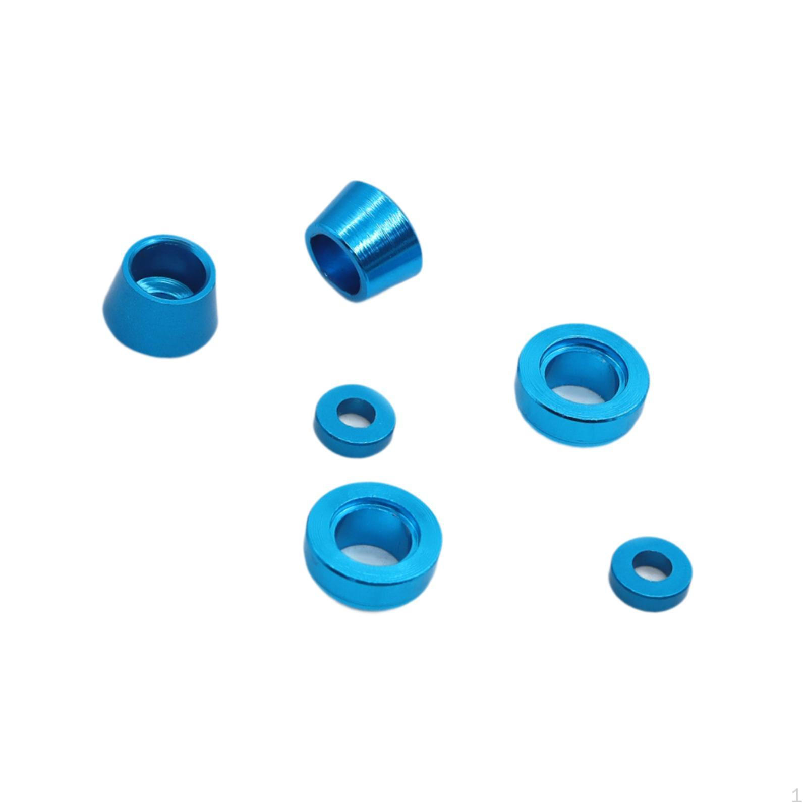 

Комплект алюминиевых компонентов передней рулевой втулки-проставки синий