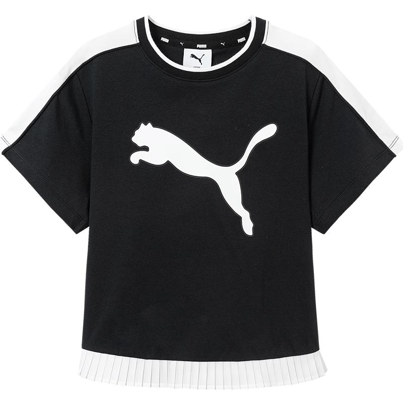 PUMA Kids Girls Summer Short Sleeve T-Shirt 130