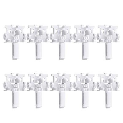 Lot de 10 tiges de rechange pour stores verticaux, poulies pour rideaux verticaux, accessoires pour stores verticaux, pour la maison et le bureau