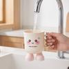 Lovely Couple Toothbrush Cup PP Tooth Brushing Cup Student Mouthwash Cup  Home