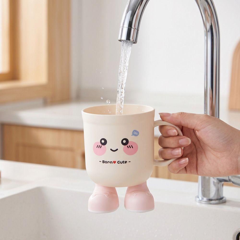 Lovely Couple Toothbrush Cup PP Tooth Brushing Cup Student Mouthwash Cup  Home