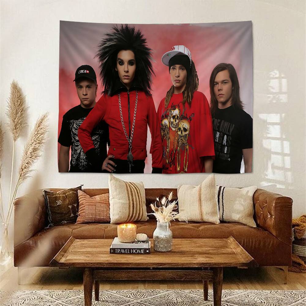 Metal Rock Band TTokio HHotel Hanging Bohemian Tapestry Hanging Tarot Hippie Wall Rugs Dorm Japanese Tapestry