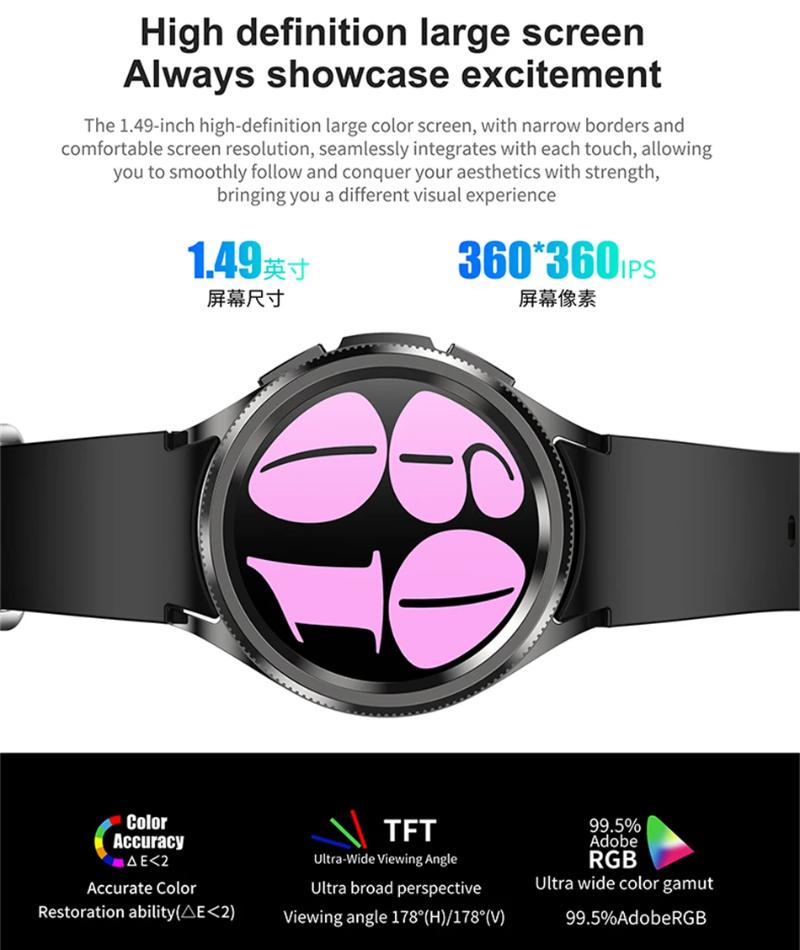 2025 Nuevo Reloj6 Clásico Smartwatch Hombres GPS NFC Deportes Fitness Salud Femenina Frecuencia Cardíaca Impermeable Llamada Bluetooth Reloj Inteligente