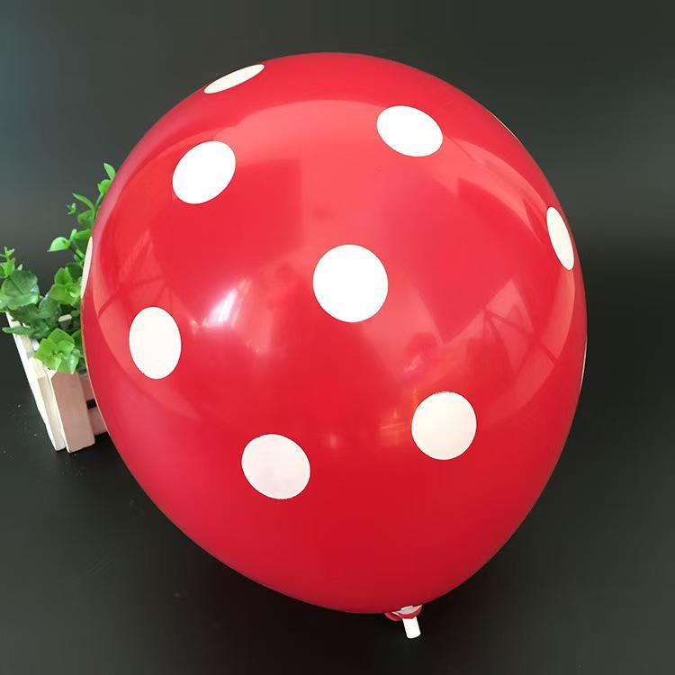 Candy Color Polka Dot Balloons 12" 280g for Children's Day & School Event Decoration