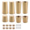 Brass Feet for Wooden Serving Trays Cutting Boards Jewelry Boxes and Bathroom Trays with 4x30mm and 4x15mm Options