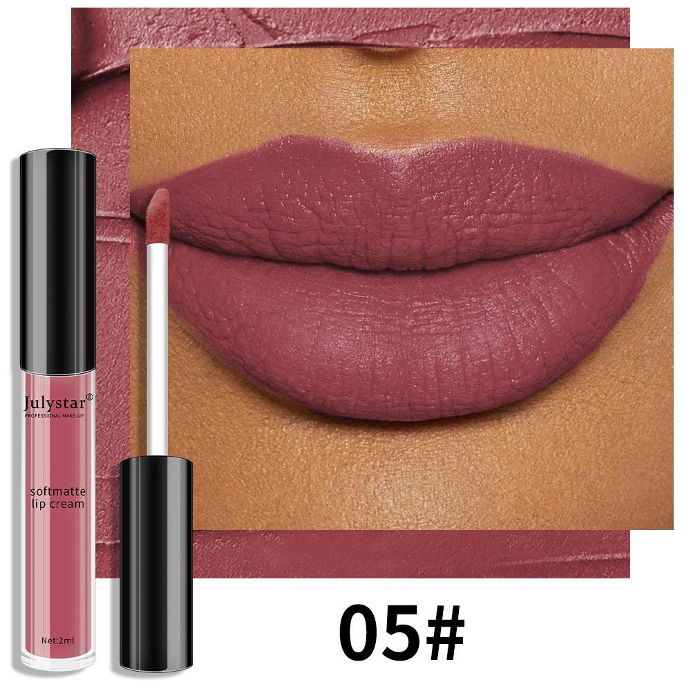 Velvet Water Mist Six Lip Glaze Set Matte Non-fading Non-stick Cup Liquid Lipstick