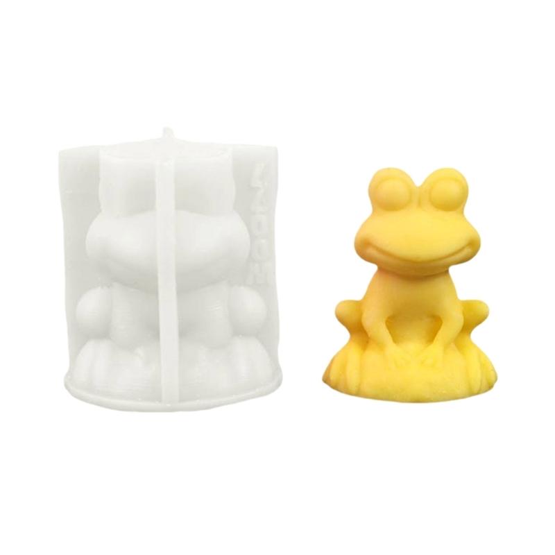 

3D Frogs Clay Silicone Moulds Scented Candle Molds Animal Castings Molds Epoxy Resin Molds Plasters Molds for Chocolate