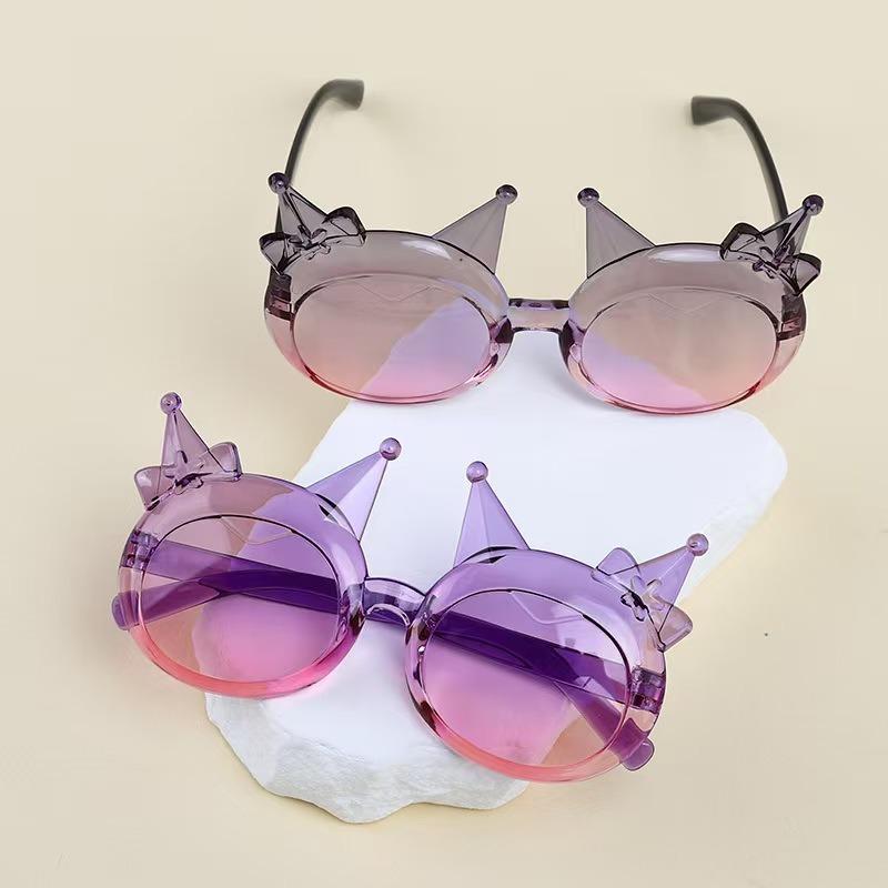 Children'S Transparent And Cute Sunscreen Sunshade Glasses New Style Fashionable Male And Female Baby Bow Sunglasses
