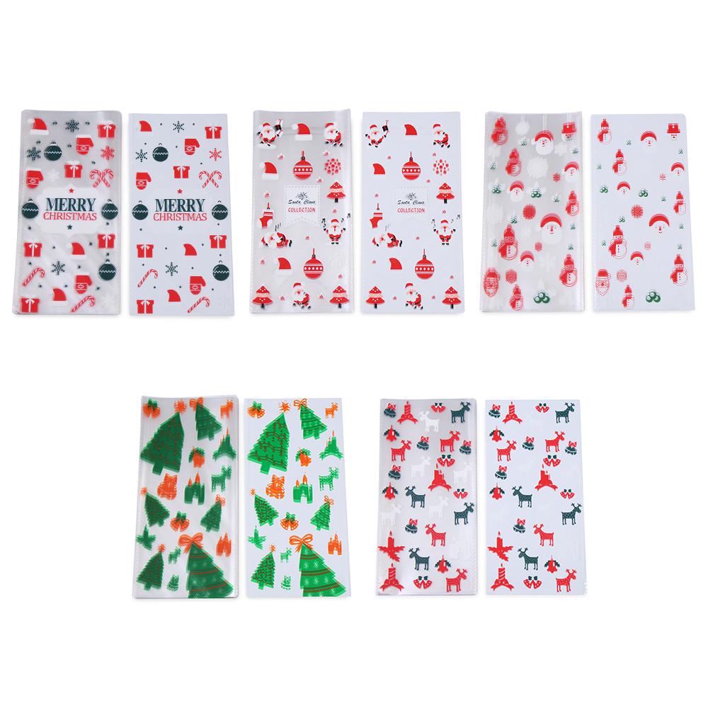 Favor de petrecere Cadou Moș Crăciun celofan Crăciun Dulciuri Pungi Coacerea Ambalare Depozitare Cookies