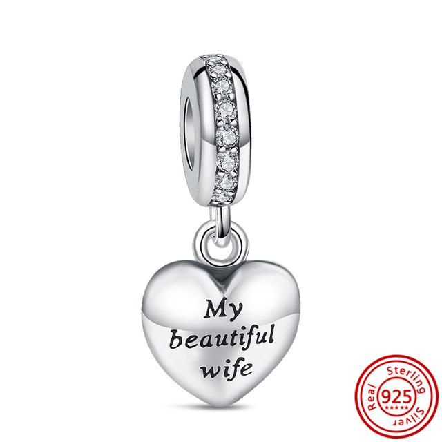 Νέα 925 Silver Heart ψηλοτάκουνα Animal Pavé Beads Fit Charm βραχιόλι Γυναικεία μόδα κοσμήματα