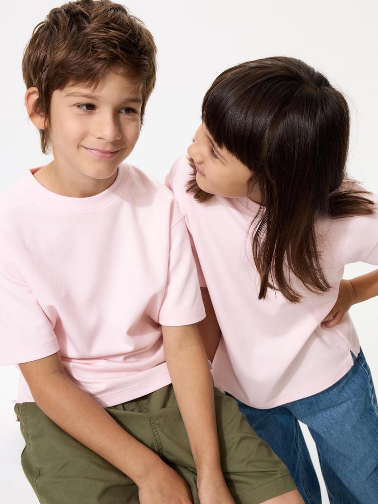 Uniqlo Kids Airism CoTTon Crewneck T