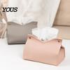 Stylish Leather Tissue Box Box, Easy Open Waterproof PVC Design, Simple Long-lasting Container Style Durable Anti-Crack Dispenser for Home