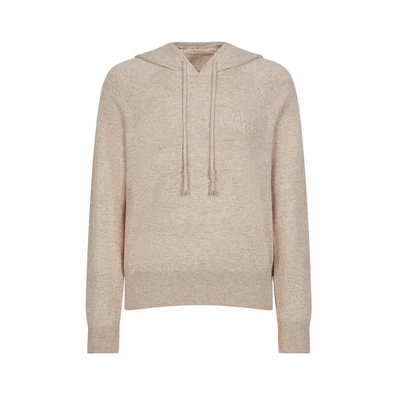 JUZI Annakol Women's MIU Style 100% Wool Hooded Knit Sweater