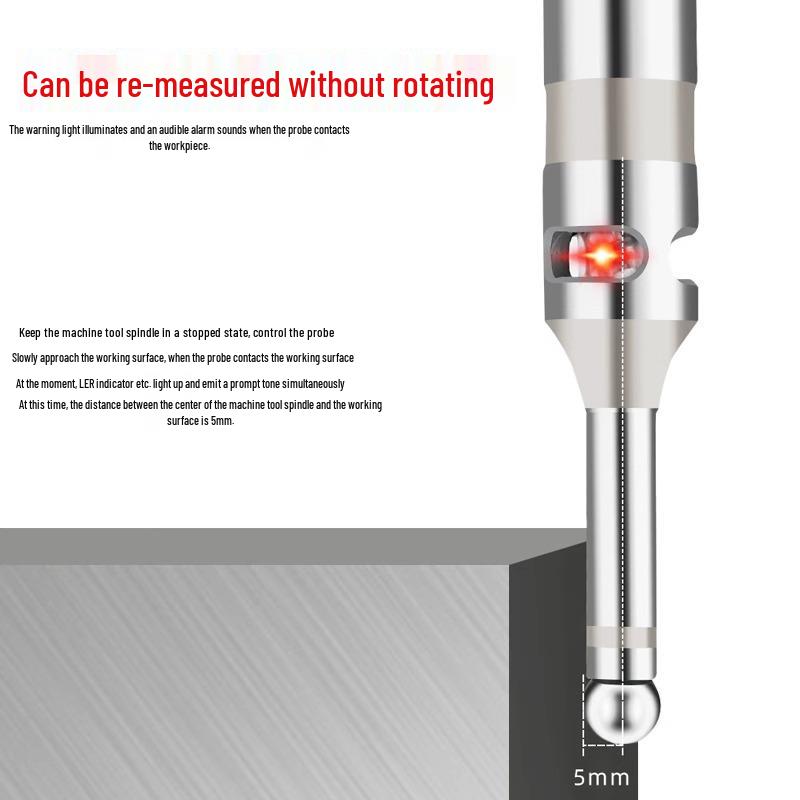 High-Precision Non-Magnetic Ceramic Optical CNC Edge Finder Tool