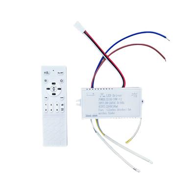 DC Inverter Oscillating Fan Light with Remote Control Featuring 6 Speed Options and Stepless Dimming Driver for Improved Airflow