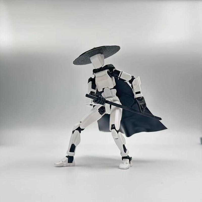 1 Sett 3D-printet Multi-leddet Bevegelig Lucky Monteringsleker 13 Actionfigur T13 Actionfigur Foreldre-Barn Spill Barnas Gaver